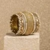 Tarun Tahiliani Accessories Ivory & Gold Kada -Inca Sales Store 29423tt21 1