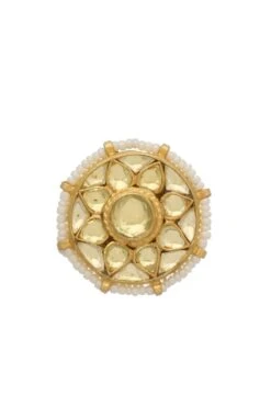 Maisara Gold Kundan Ring