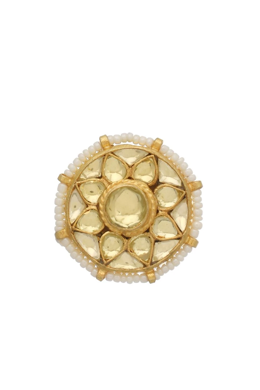 Maisara Gold Kundan Ring 3 Maisara Gold Kundan Ring