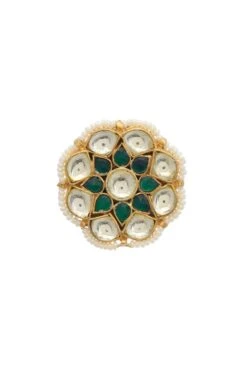 Maisara Green Floral Ring