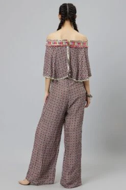 SVA Geometric Printed Cape Style Jumpsuit 11 SVA Geometric Printed Cape Style Jumpsuit -Inca Sales Store 29523sva1 5