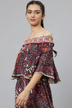 SVA Grey Off Shoulder Jumpsuit -Inca Sales Store 29523sva3 4