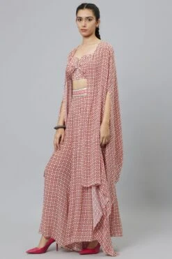 SVA Ivory Geometric Printed Cape Set 8 SVA Ivory Geometric Printed Cape Set -Inca Sales Store 29523sva44 2