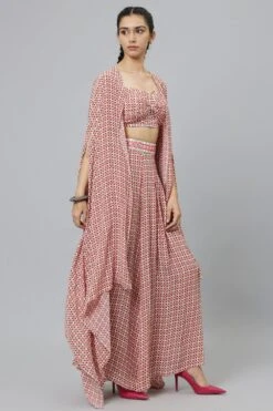 SVA Ivory Geometric Printed Cape Set 9 SVA Ivory Geometric Printed Cape Set -Inca Sales Store 29523sva44 3