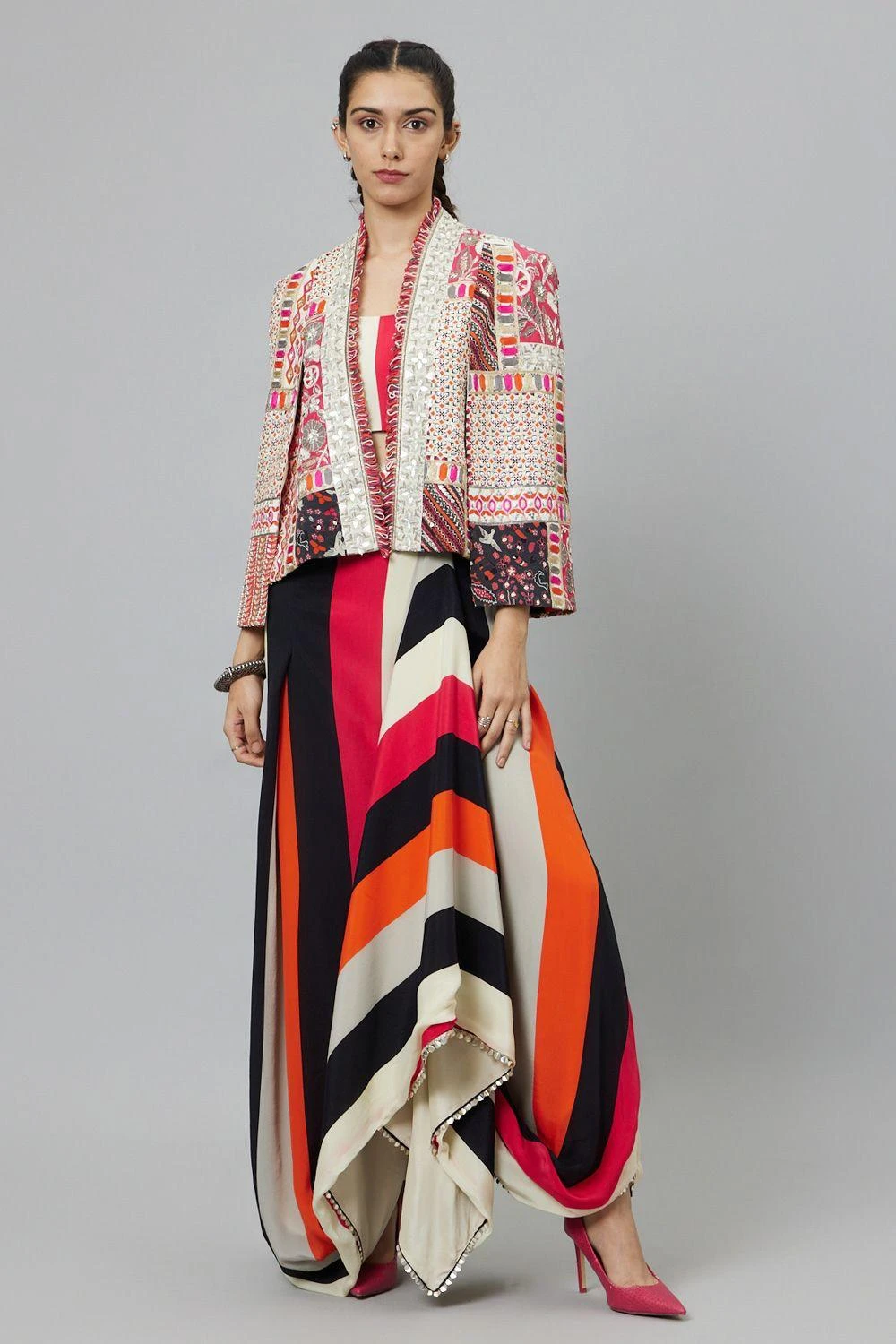 SVA Shahar Striped Jacket Set 3 SVA Shahar Striped Jacket Set