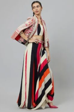 SVA Shahar Striped Jacket Set 9 SVA Shahar Striped Jacket Set -Inca Sales Store 29523sva5 3