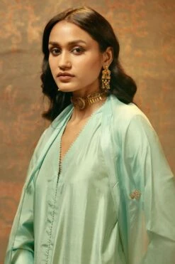 BRIH Aqua Hand Embellished Dupatta -Inca Sales Store 29723bh41 3