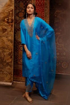 BRIH Firozi Hand Embellished Dupatta -Inca Sales Store 29723bh45 3