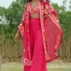 Mishru Fuchsia Embroidered Cape Set -Inca Sales Store 297misro24 1