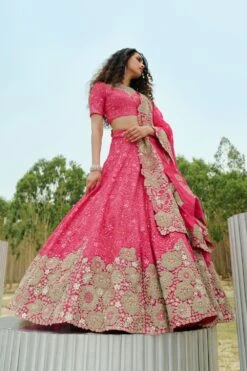 Mishru Fuchsia Thea Lehenga Set