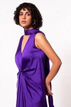 Stephany Purple Kaftan Style Dress 9 Stephany Purple Kaftan Style Dress -Inca Sales Store 297step3 3