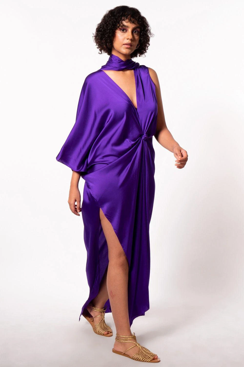 Stephany Purple Kaftan Style Dress 6 Stephany Purple Kaftan Style Dress - Image 4