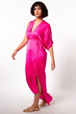 Stephany Pink Kaftan Style Dress -Inca Sales Store 297step4 3