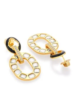 Isharya Gold Embellished Drop Earrings -Inca Sales Store 29823ia16 4