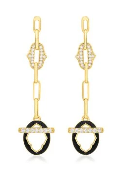 Isharya Gold Shimmering Drop Earrings -Inca Sales Store 29823ia18 2