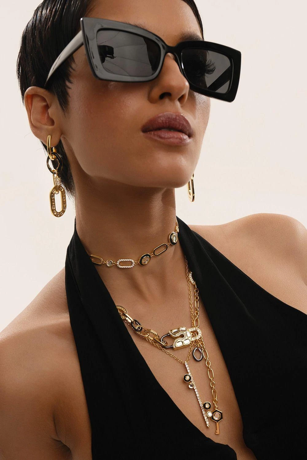 Isharya Gold Line Necklace 3 Isharya Gold Line Necklace