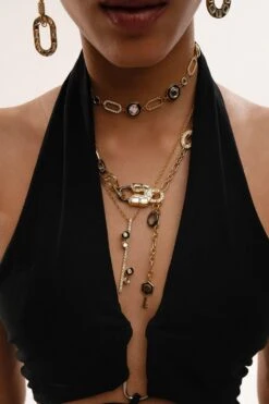 Isharya Gold Line Necklace 7 Isharya Gold Line Necklace -Inca Sales Store 29823ia87 2