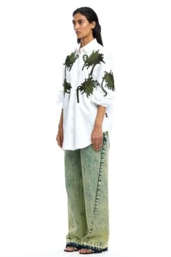 Kanika Goyal Label Fiery Bloom Hand Embellished Shirt -Inca Sales Store 29823kgl12 3