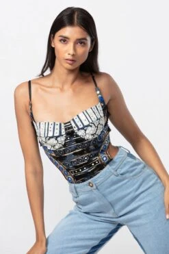 Saaksha & Kinni Two Tone High Waisted Jeans -Inca Sales Store 29823sk2 2