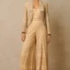 Tarun Tahiliani Beige Crystal Embellished Gilet Set -Inca Sales Store 29823tt10 1