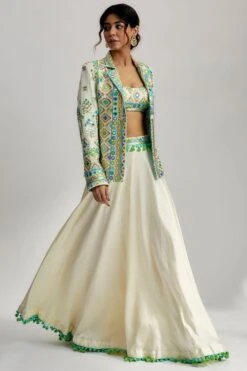 Gopi Vaid Laira Blazer & Lehenga Set