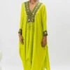 Prahnaaya Neon Hand Embroidered Kaftan Set -Inca Sales Store 29923pa3 1