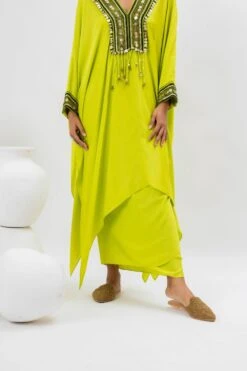 Prahnaaya Neon Hand Embroidered Kaftan Set -Inca Sales Store 29923pa3 5