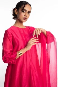 Aikeyah Pink Kurta Set With A Dupatta -Inca Sales Store 29ai14 4
