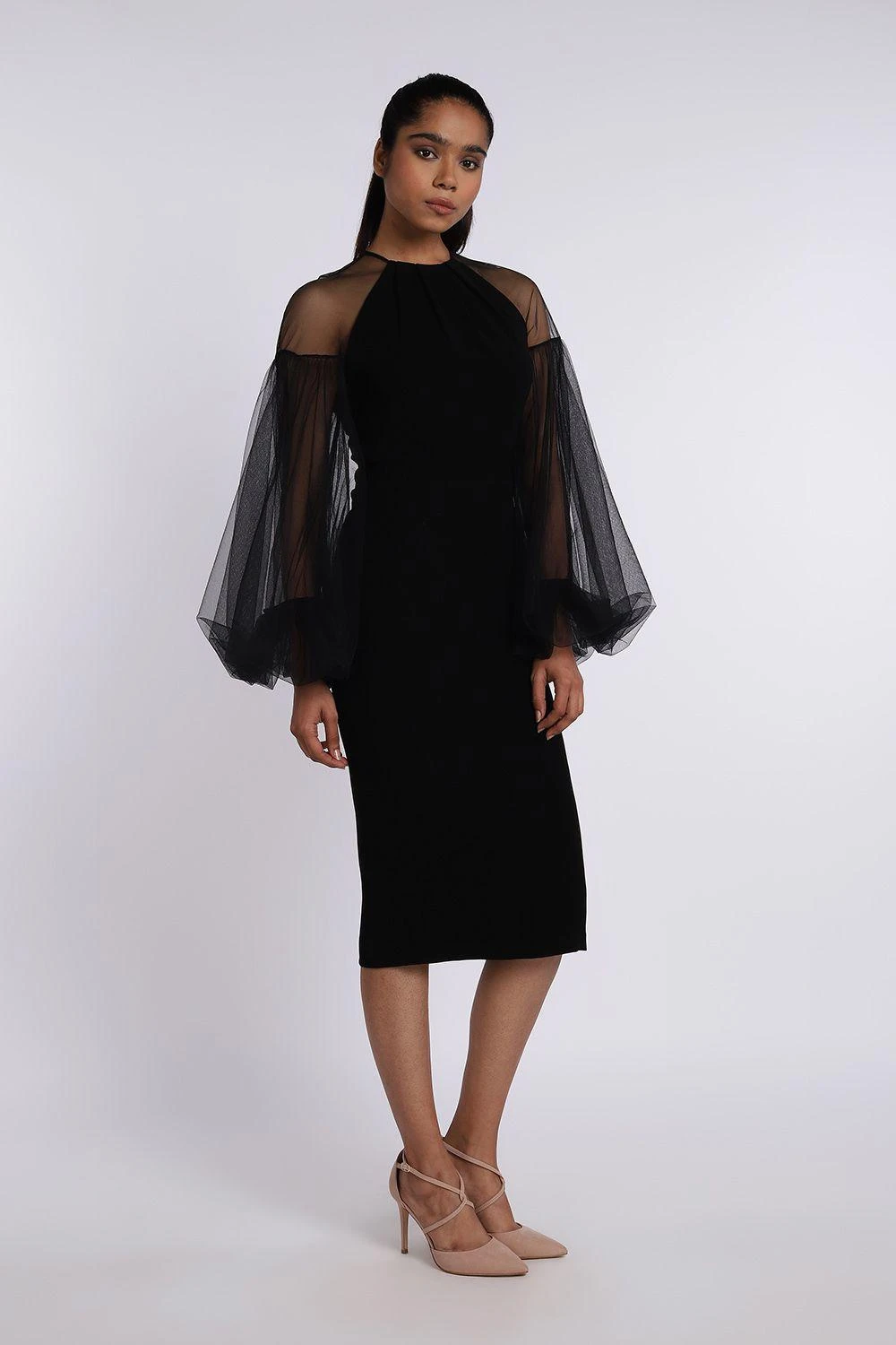 Gauri & Nainika Round Neck Pencil Dress 4 Gauri & Nainika Round Neck Pencil Dress - Image 2