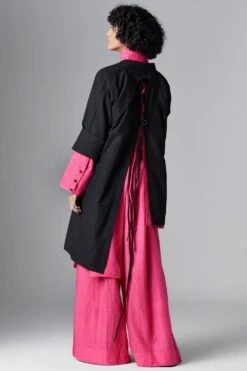 Chola Black Asymmetric Cotton Jacket -Inca Sales Store 3001ca04 4