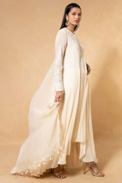 Ahilian Ivory Floral Embellished Kurta Set -Inca Sales Store 30323ah4 3