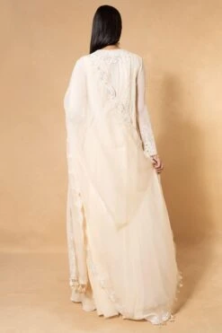 Ahilian Ivory Floral Embellished Kurta Set -Inca Sales Store 30323ah4 5