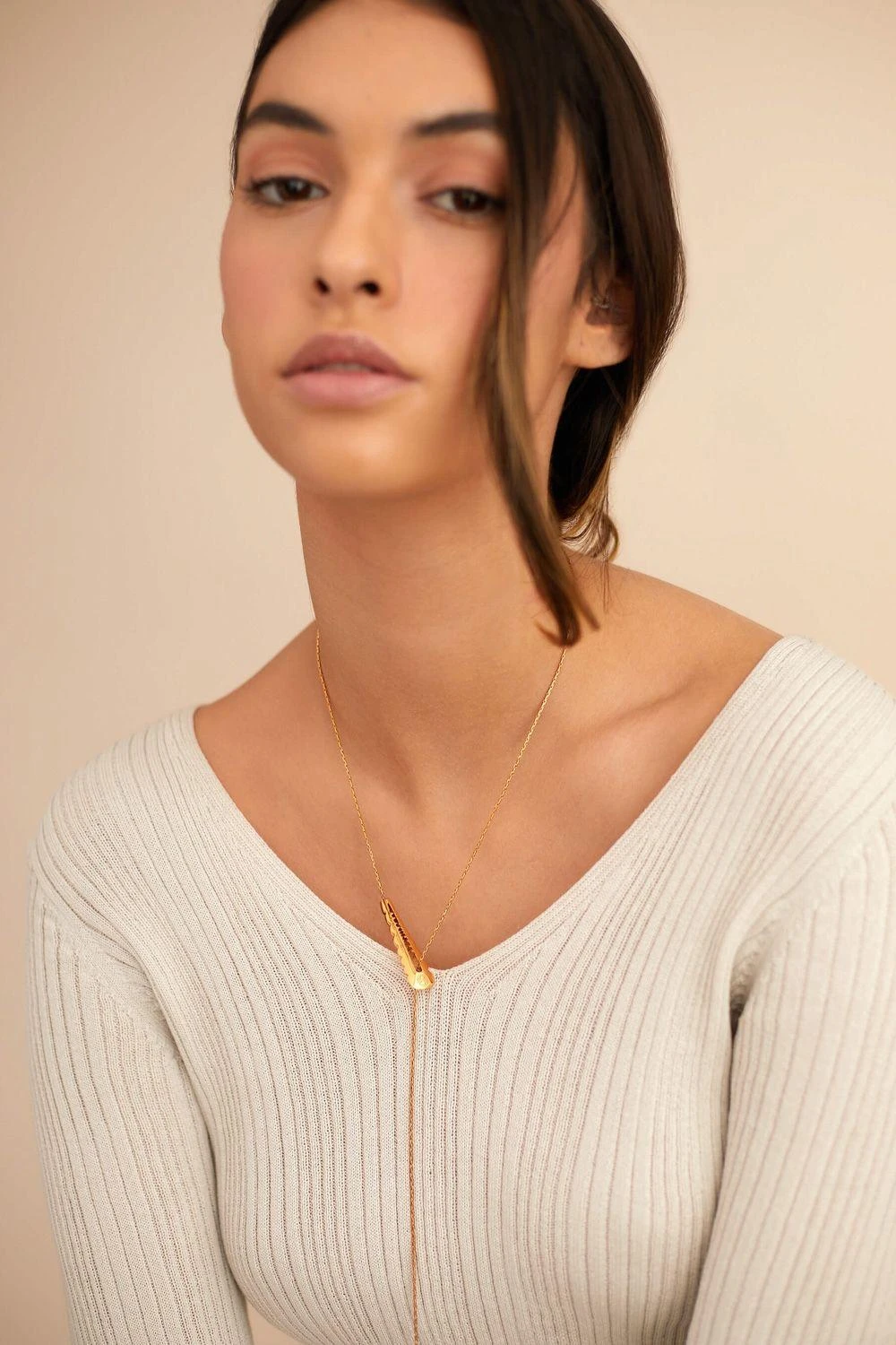 Outhouse Epee Drop Pendant Necklace 3 Outhouse Epee Drop Pendant Necklace