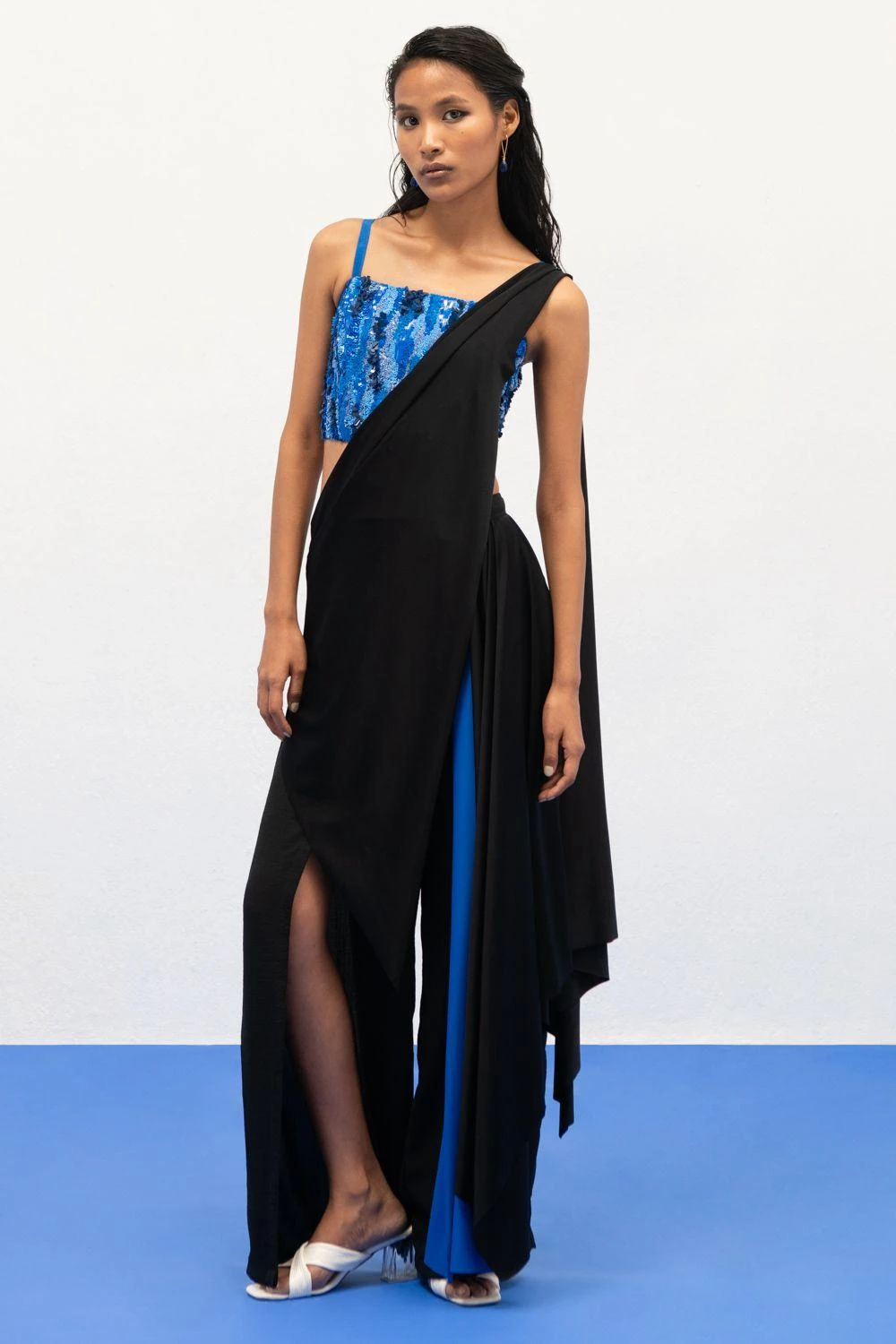 Richa Khemka Cielo Sequinned Top & Sari Pants 3 Richa Khemka Cielo Sequinned Top & Sari Pants