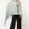 Amit Aggarwal Mint Panelled Cape With Belt -Inca Sales Store 305aa3 1