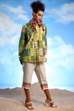 CAPISVIRLEO Ivory Narrow Pants -Inca Sales Store 30623cp34 4