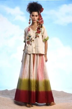 CAPISVIRLEO Amru Tie & Dye Stole