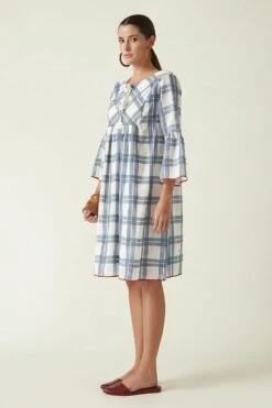 Payal Pratap White Checkered Short Dress -Inca Sales Store 306pp7 3