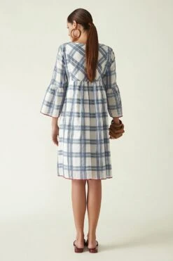 Payal Pratap White Checkered Short Dress -Inca Sales Store 306pp7 5