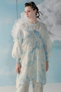 ILK Ice Blue Tie Dye Tunic