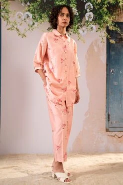 Arcvsh By Pallavi Singh Pink Rosette Co-ord Set 9 Arcvsh By Pallavi Singh Pink Rosette Co-ord Set -Inca Sales Store 30823ah25 3