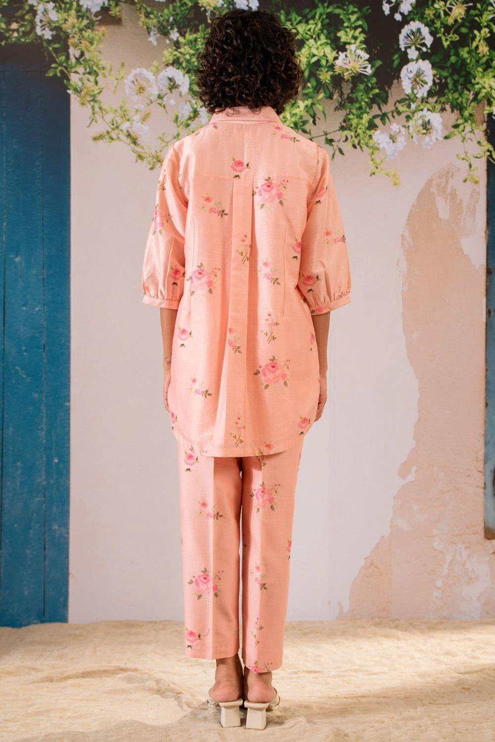 Arcvsh By Pallavi Singh Pink Rosette Co-ord Set 7 Arcvsh By Pallavi Singh Pink Rosette Co-ord Set - Image 5