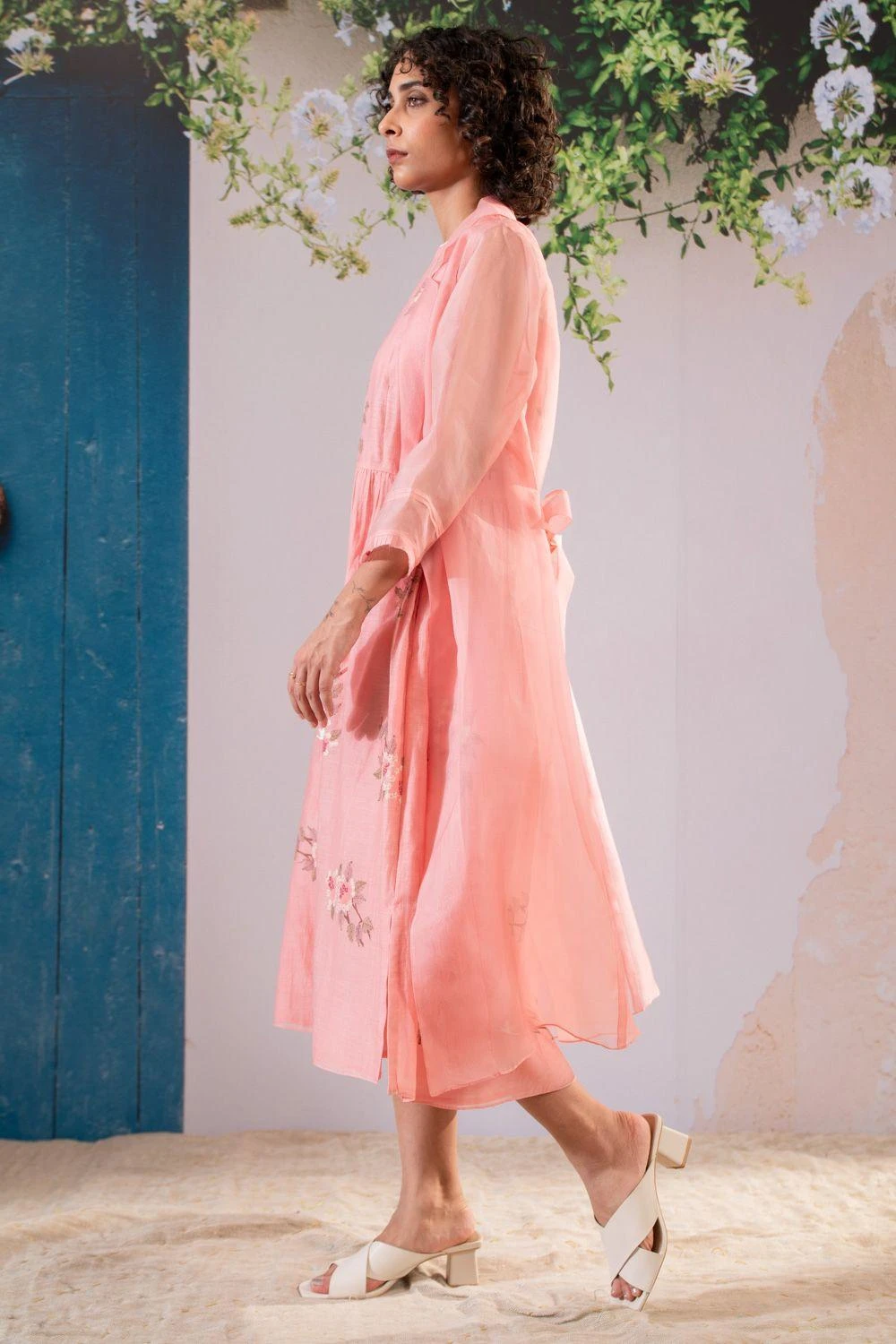 Arcvsh By Pallavi Singh Pink Dahlia Jacket Set 5 Arcvsh By Pallavi Singh Pink Dahlia Jacket Set - Image 3