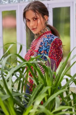 SVA Blue Patchwork Noor Jacket Set -Inca Sales Store 308svaw1 2