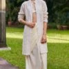 SVA Beige Sherwani Jacket Set -Inca Sales Store 308svaw30 1