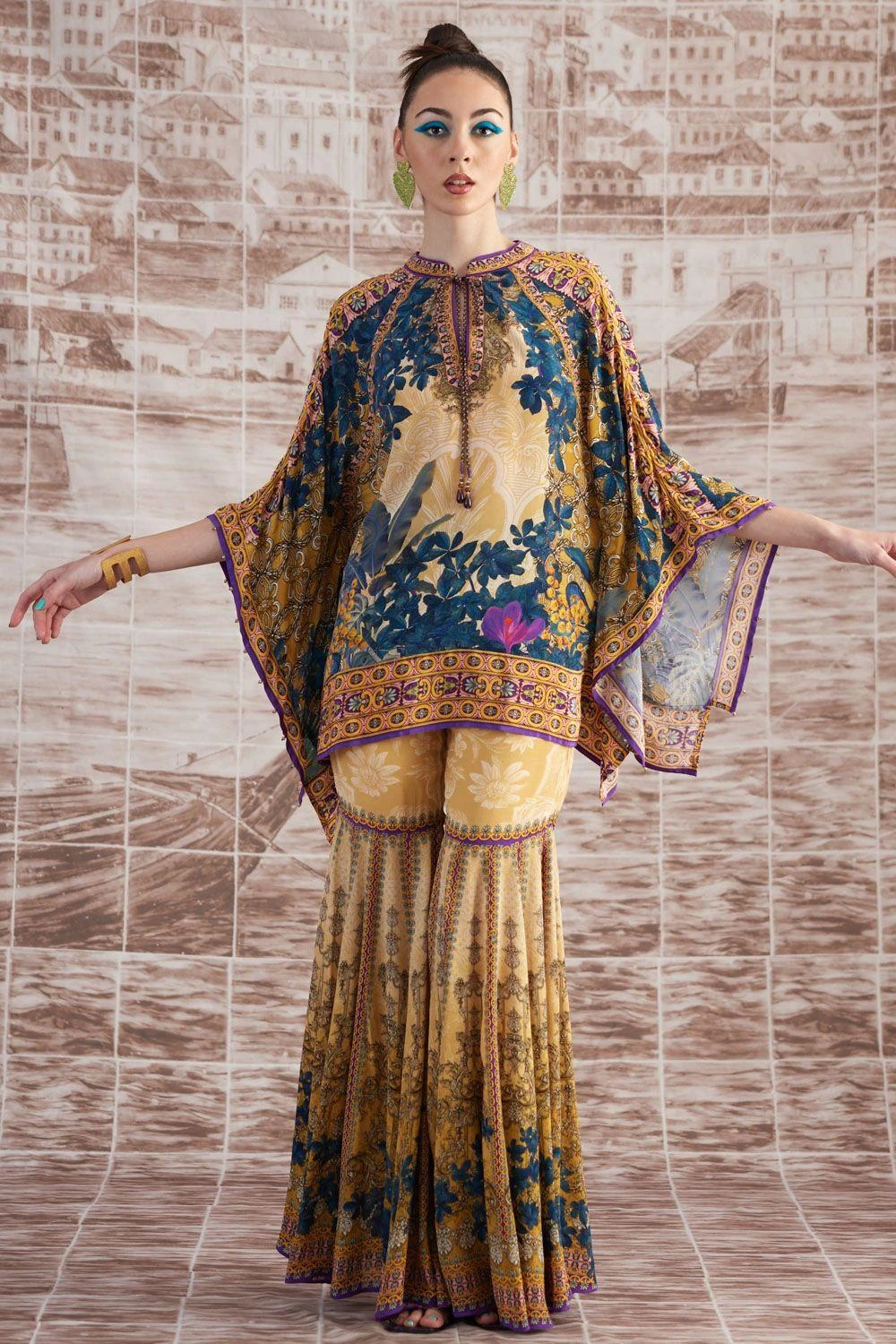 Rajdeep Ranawat Mustard Floral Printed Sharara 3 Rajdeep Ranawat Mustard Floral Printed Sharara