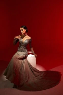 Agunj Gunmetal Cutdana Lehenga Set -Inca Sales Store 310823aj01 3