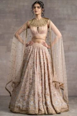 Tarun Tahiliani Pink Embellished Lehenga Set