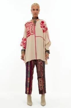 Aseem Kapoor Ivory Mandala Shirt