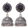 Sangeeta Boochra Ethereal Silver & Ruby Hand-crafted Jhumkas 2 Sangeeta Boochra Ethereal Silver & Ruby Hand-crafted Jhumkas -Inca Sales Store 3124sb1 1